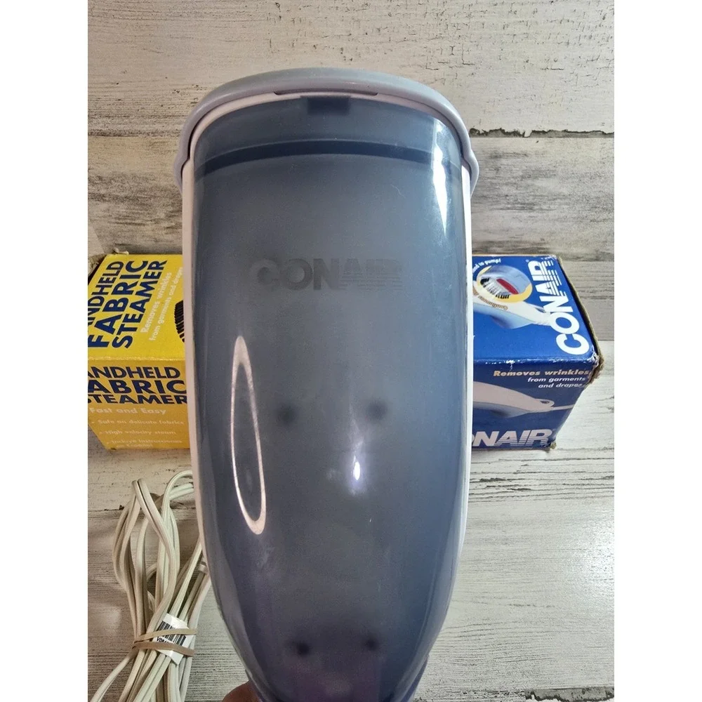 Conair Handheld Fabric Steamer GS15RN White Blue Portable Travel Garment Steamer